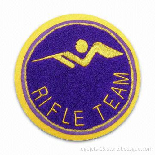 Customized Chenille Patch, Different Sizes/Shapes are Available